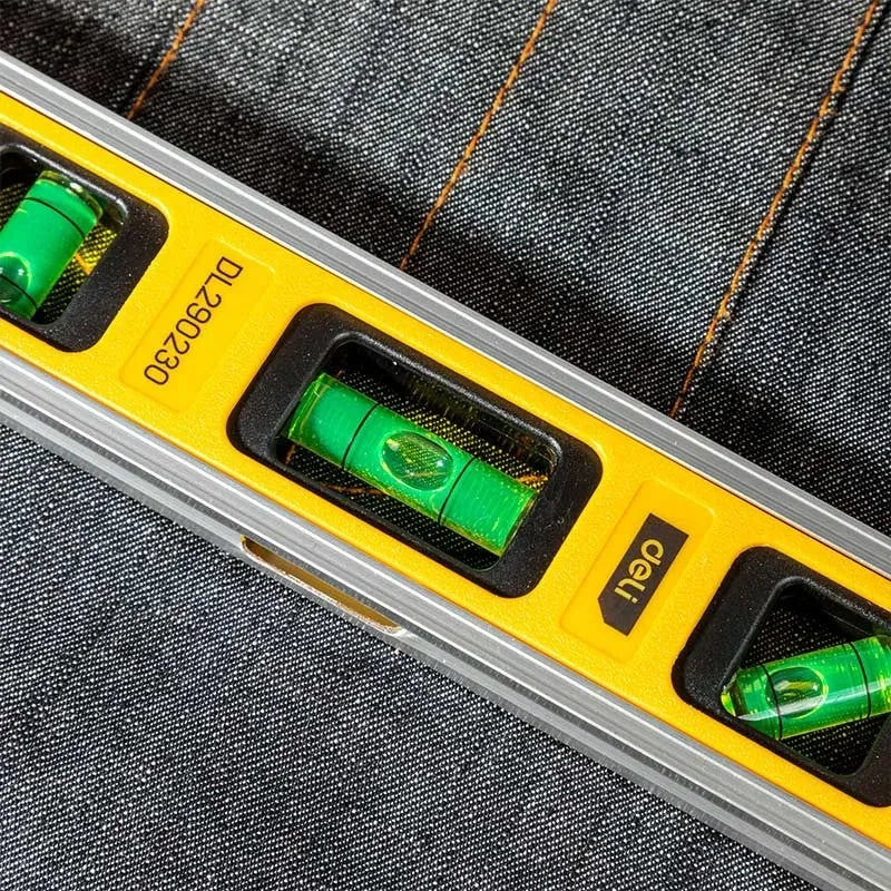 9 Inch Torpedo Level, Magnetic Box Level with 45°/90°/180° Bubbles, Shock Resistant Bubble Level Tool for Measuring