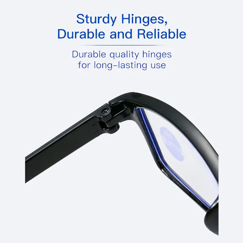 Auto-Adjusting Power Smart Reading Glasses, Ultra-Light High Definition Anti-Blue Light Eyewear for Daily Use