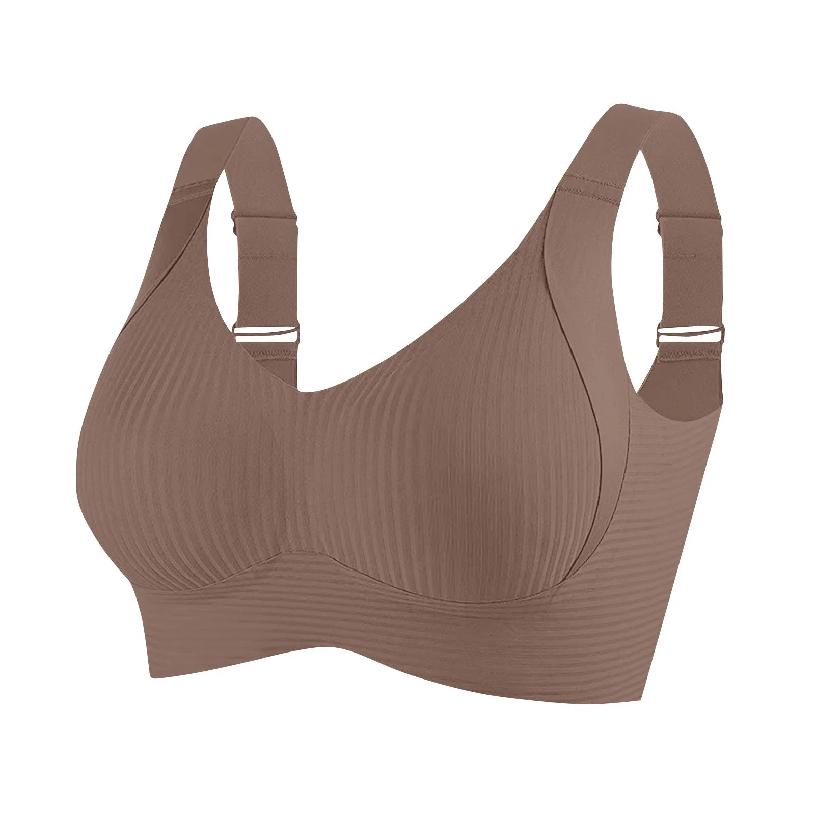 Women Large Size Bra Female Soft Support Seamless Underwears Comfortable Gathering No Steel Ring Light Thin Breathable Bras
