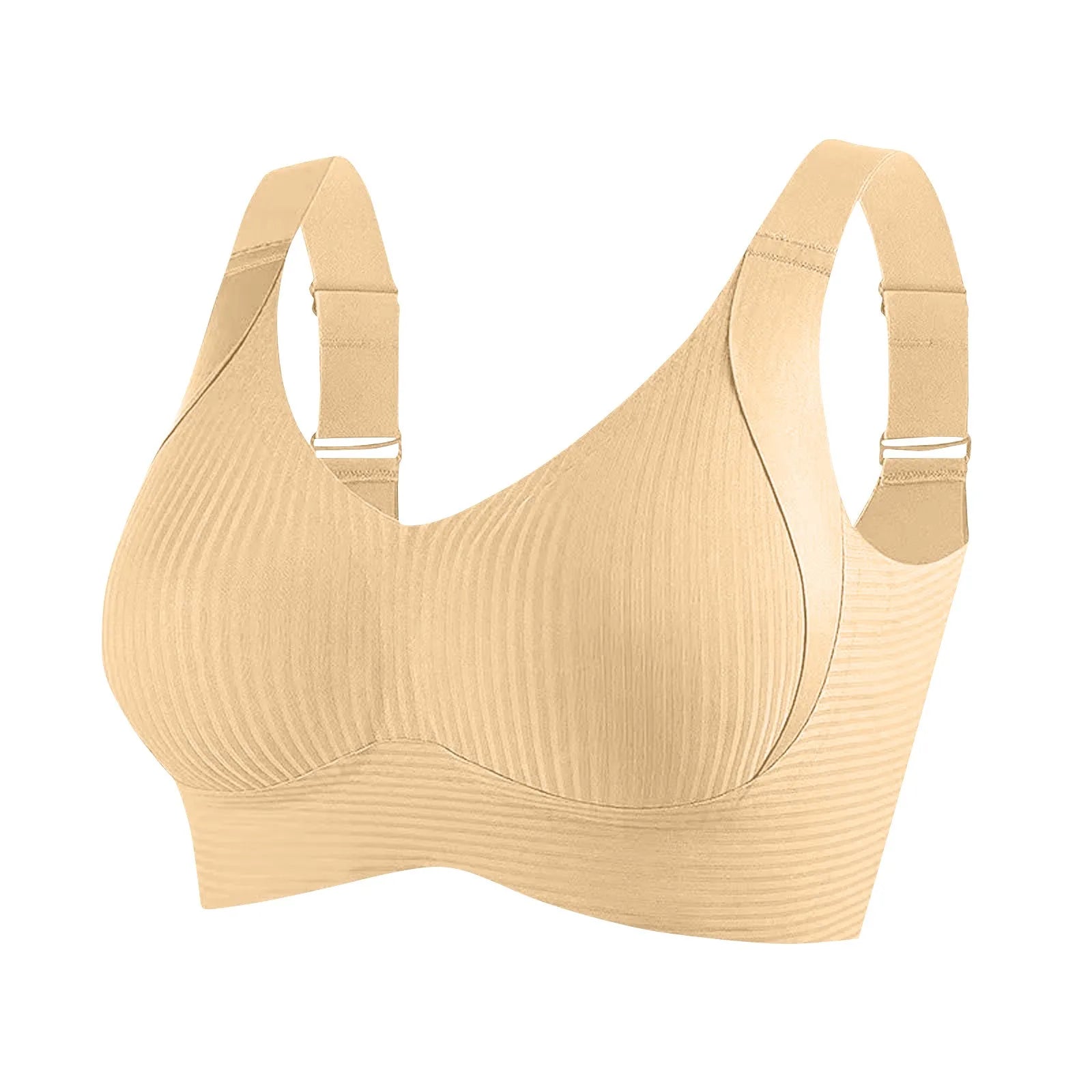 Women Large Size Bra Female Soft Support Seamless Underwears Comfortable Gathering No Steel Ring Light Thin Breathable Bras