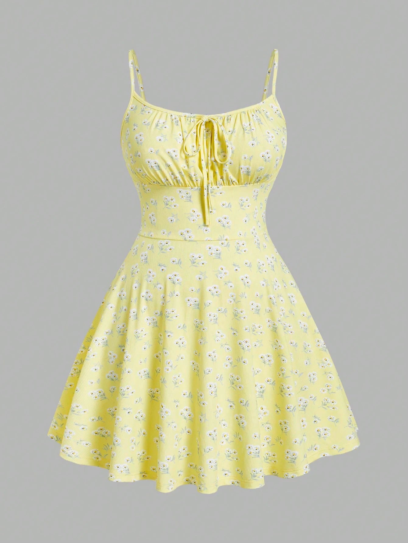 New fashion floral elegant sleeveless thin strap camisole dress