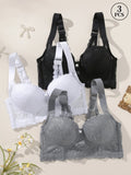 Women's Underwire Push-Up Bra with Side Support and Sexy Lace Detail, Comfortable Wide Straps for Year-Round Wear