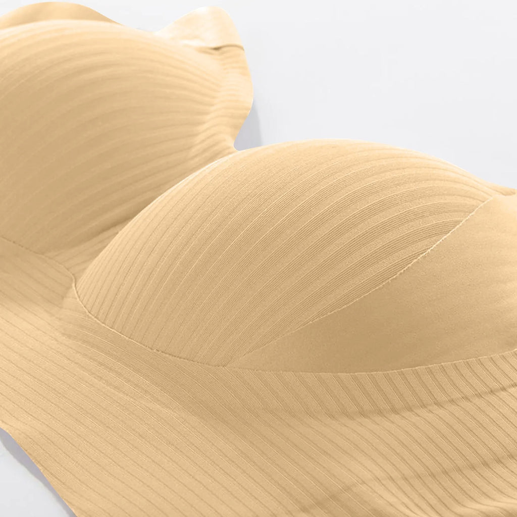 Women Large Size Bra Female Soft Support Seamless Underwears Comfortable Gathering No Steel Ring Light Thin Breathable Bras