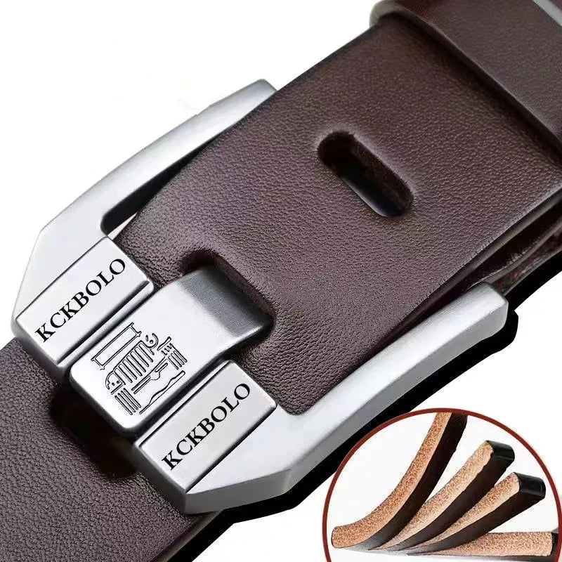 Fashionable High-Quality Men's Belt Genuine Leather bussines women belt And Gentlemen Premium Quality Belt for men