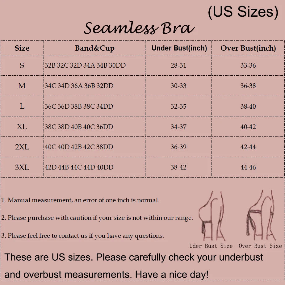 Women's Pink Leopard Print Bra Seamless Wire-Free Underwear Full Cup Soft Support Breathable and Beauty Deep V