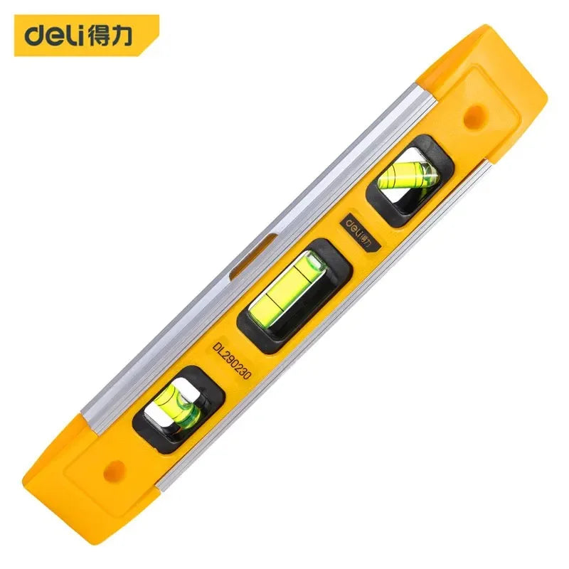 9 Inch Torpedo Level, Magnetic Box Level with 45°/90°/180° Bubbles, Shock Resistant Bubble Level Tool for Measuring