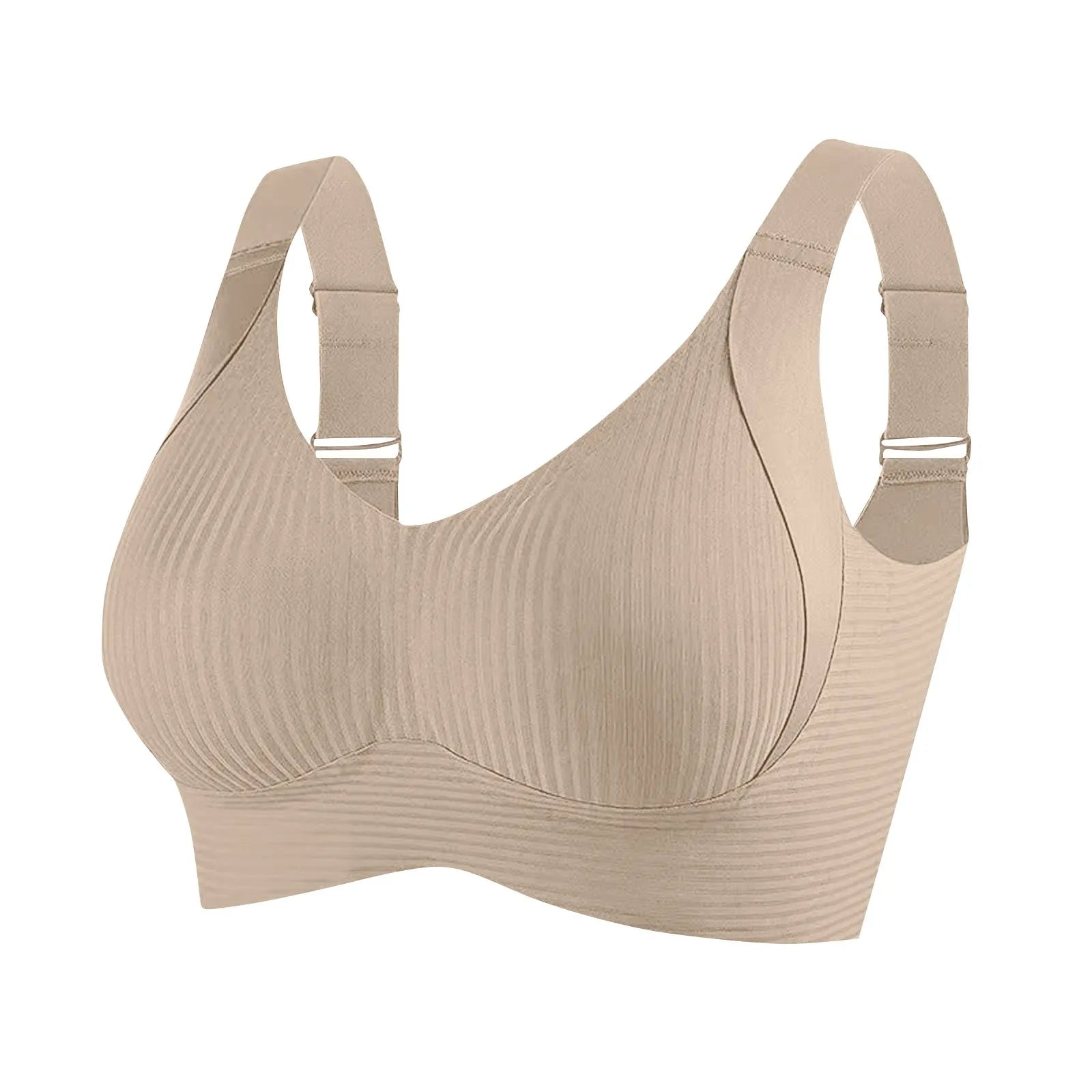 Women Large Size Bra Female Soft Support Seamless Underwears Comfortable Gathering No Steel Ring Light Thin Breathable Bras