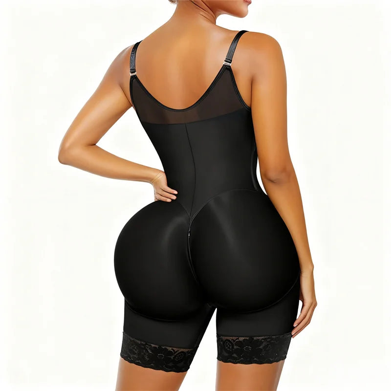 Fajas Colombianas Detachable Straps Full Body Shaper Tummy Slimming Postpartum Stage 3 Girdle Push Up Butt Lifter Shapewear